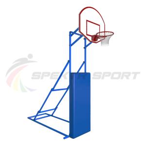 Купить Стойка стритбольная складная с фанерным щитом, кольцом, сеткой и защитой Street в Челябинске 