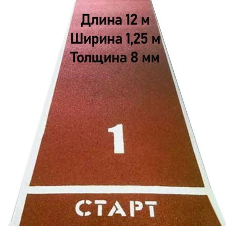 Купить Дорожка для разбега 12 м х 1,25 м. Толщина 8 мм в Челябинске 